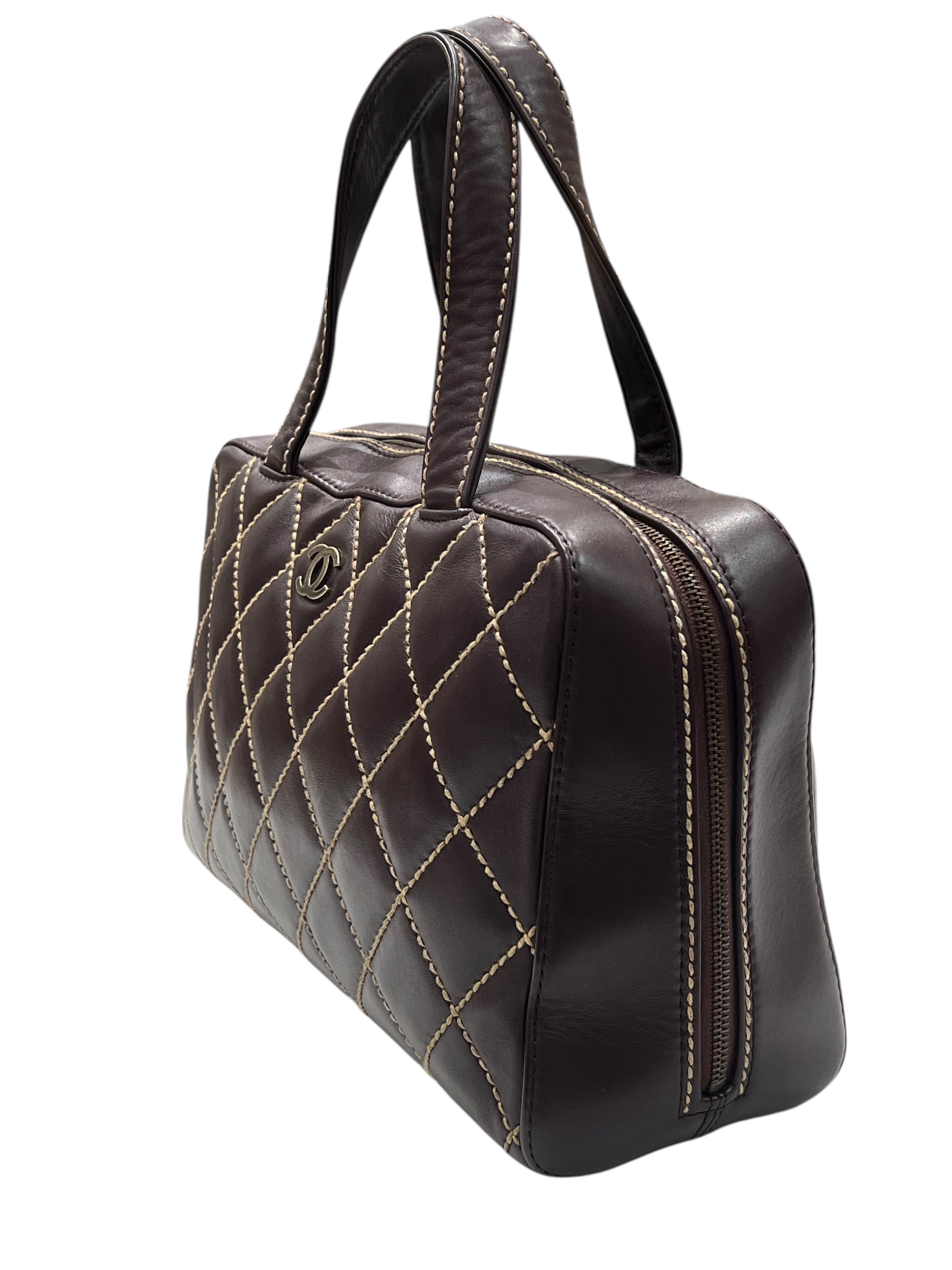 Sac Chanel -  Cuir Marron Wild Stitch | Les Folies d’Eugénie