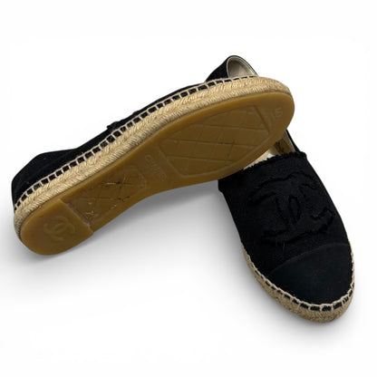 Chanel - Espadrilles noires T.40