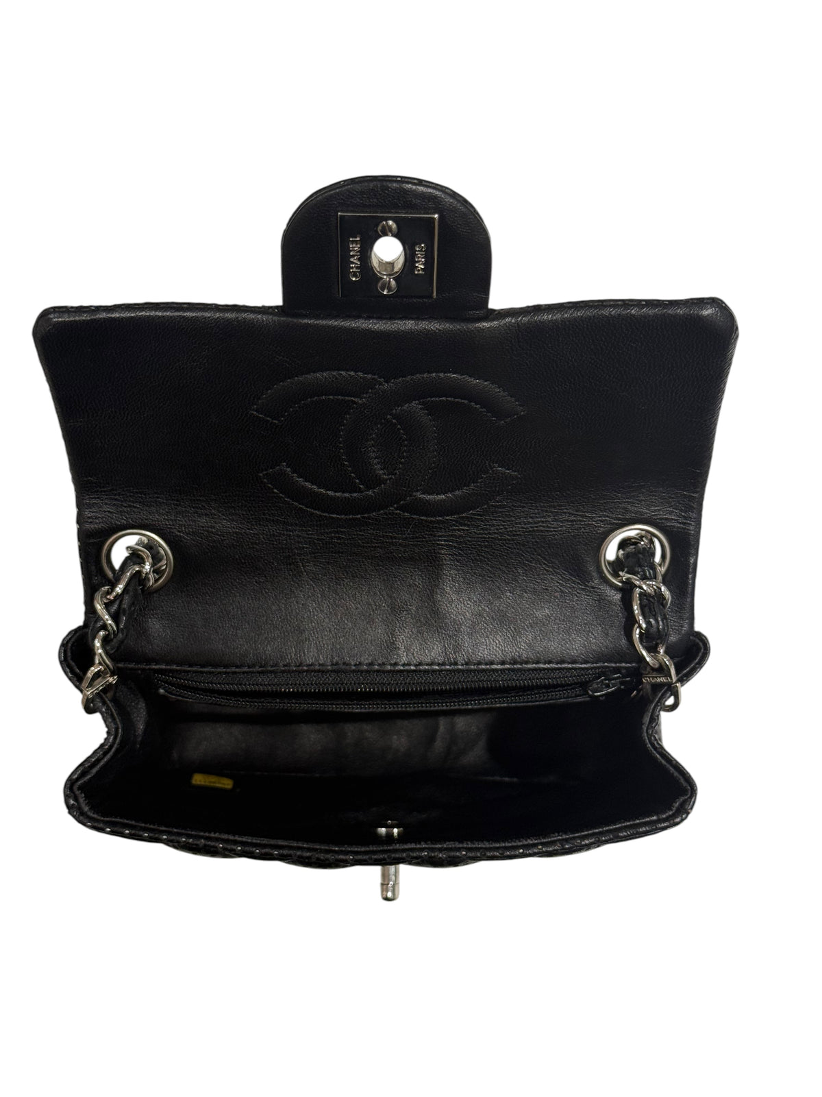Chanel - Sac classique mini square perforé