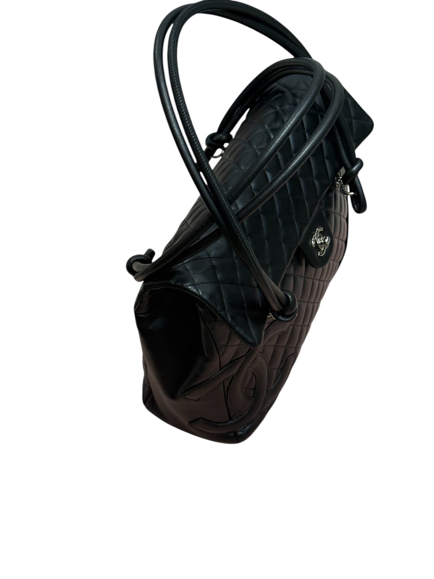 Chanel - sac cabas cambon cuir noir