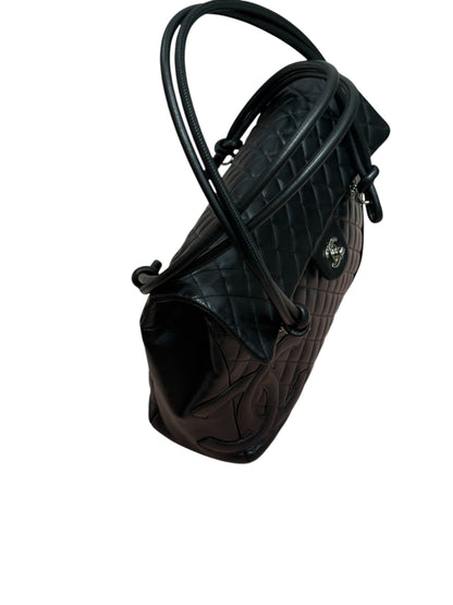 Chanel - sac cabas cambon cuir noir