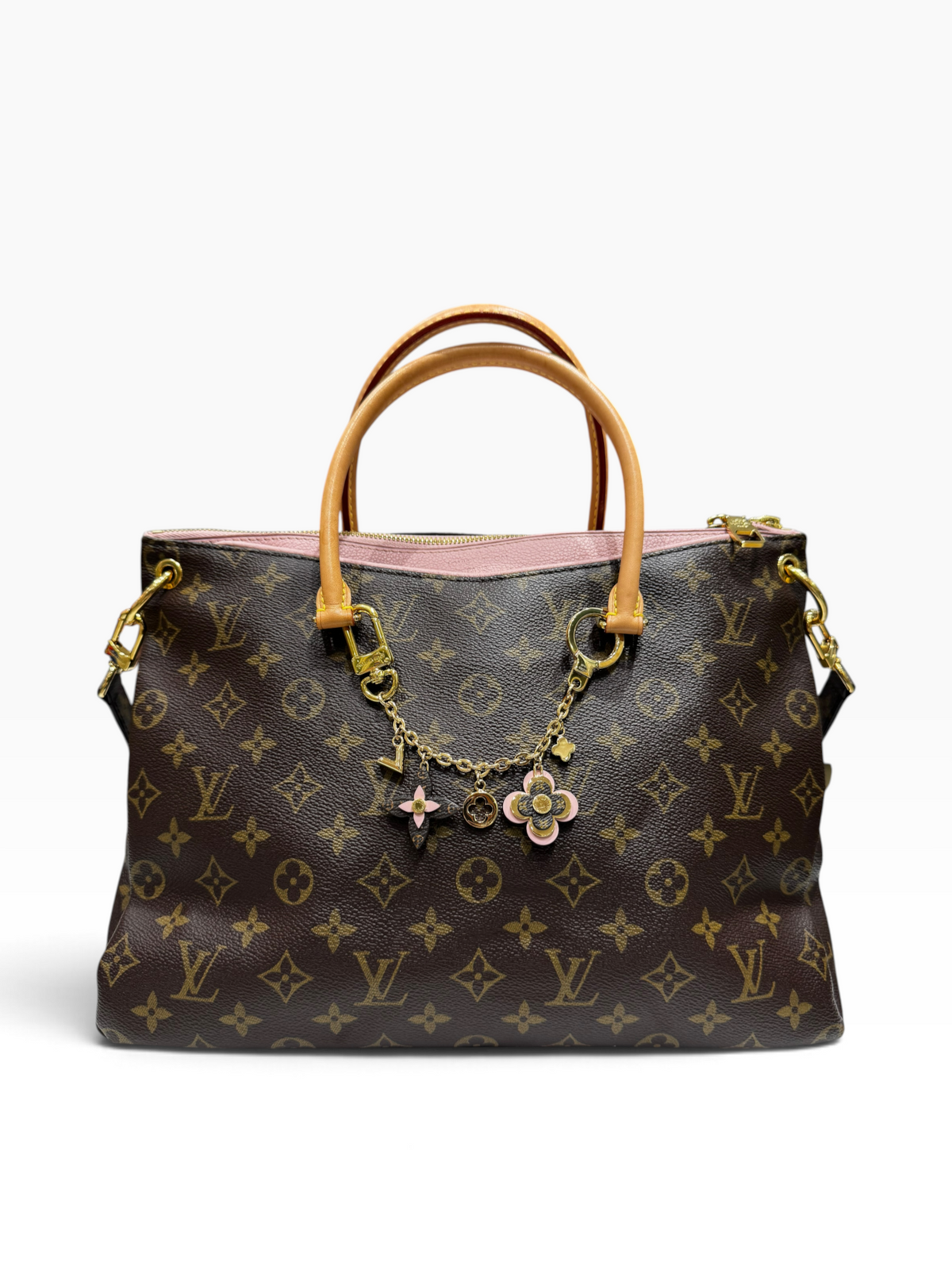 Louis Vuitton - Sac Pallas toile monogramme avec bijou