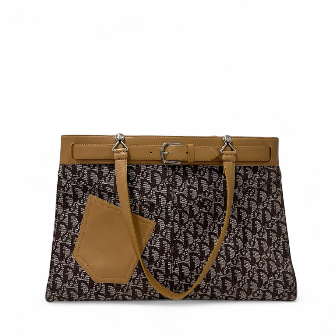 Dior - Schräg gewebte Segeltuchtasche