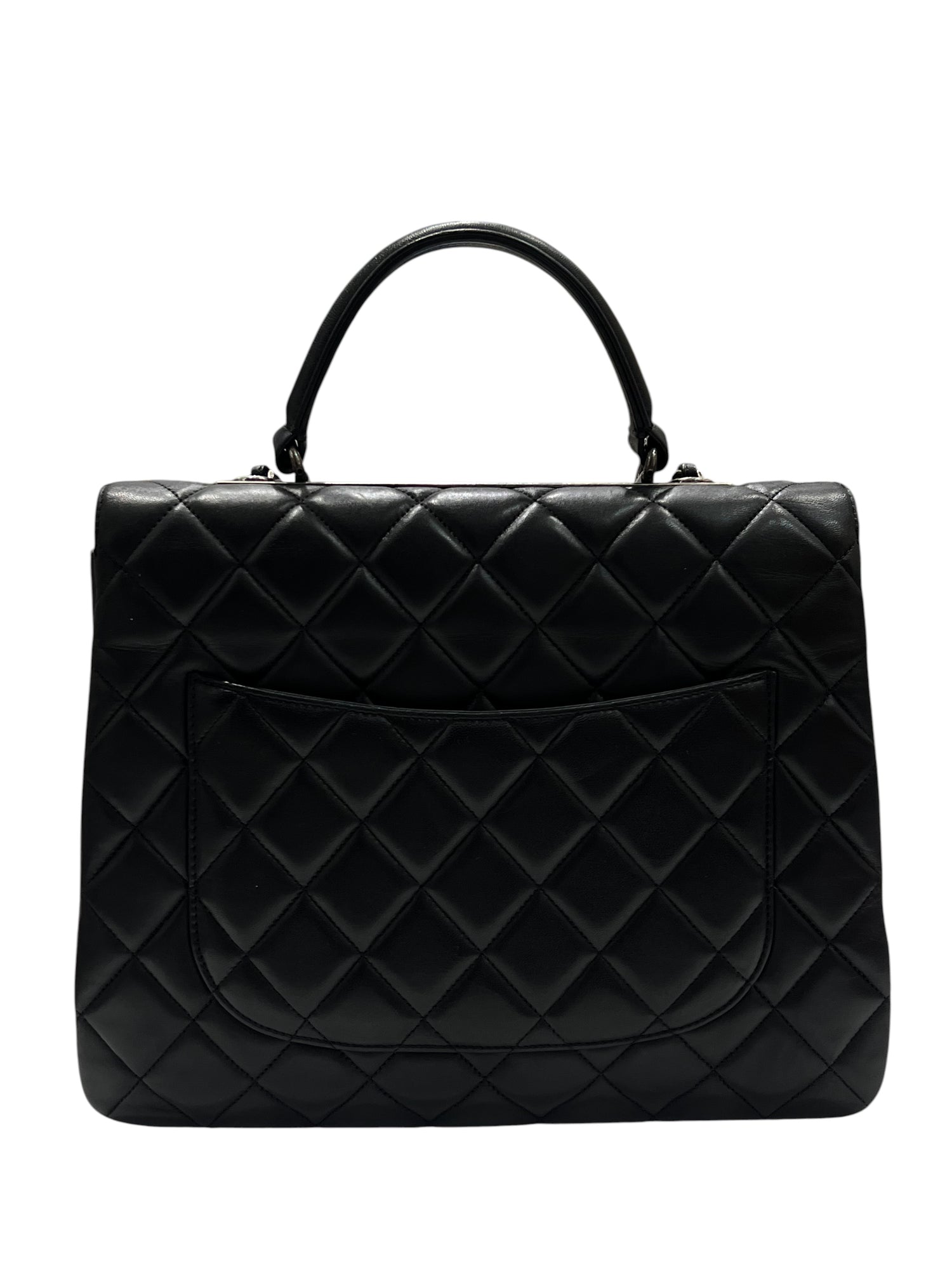 Chanel - sac maxi trendy cuir agneau noir