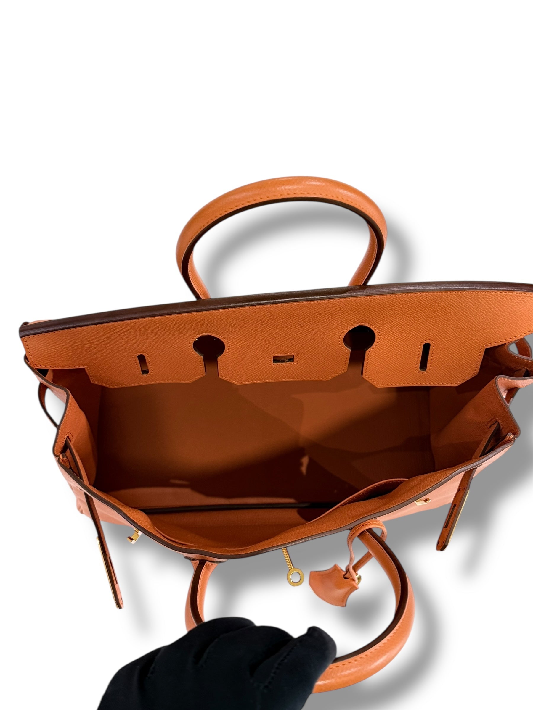 Hermès - Sac Birkin 35 Epsom Abricot