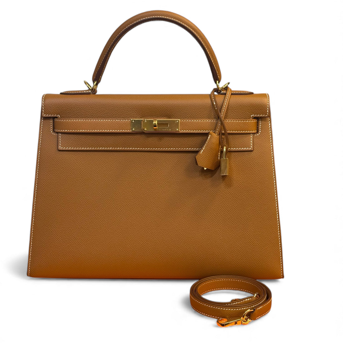 Hermès - Sac Kelly 32 Gold Epsom