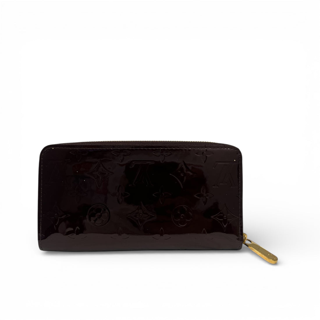 Louis Vuitton - Portefeuille en cuir vernis amarante