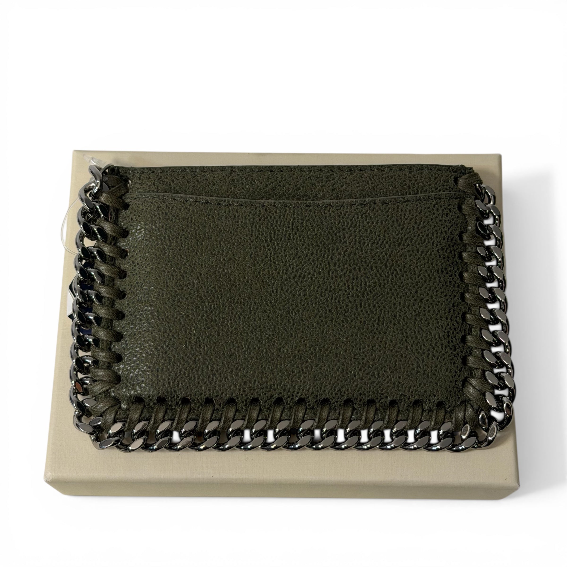 Stella McCartney Porte Cartes Falabella Kaki | Les Folies d’Eugénie