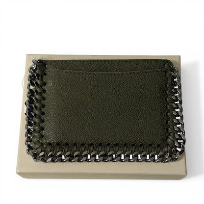 Stella McCartney Porte Cartes Falabella Kaki | Les Folies d’Eugénie