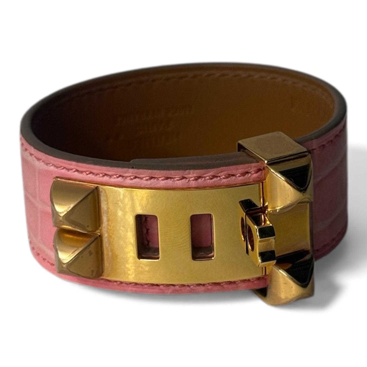 Hermès - Bracelet collier de chien en alligator