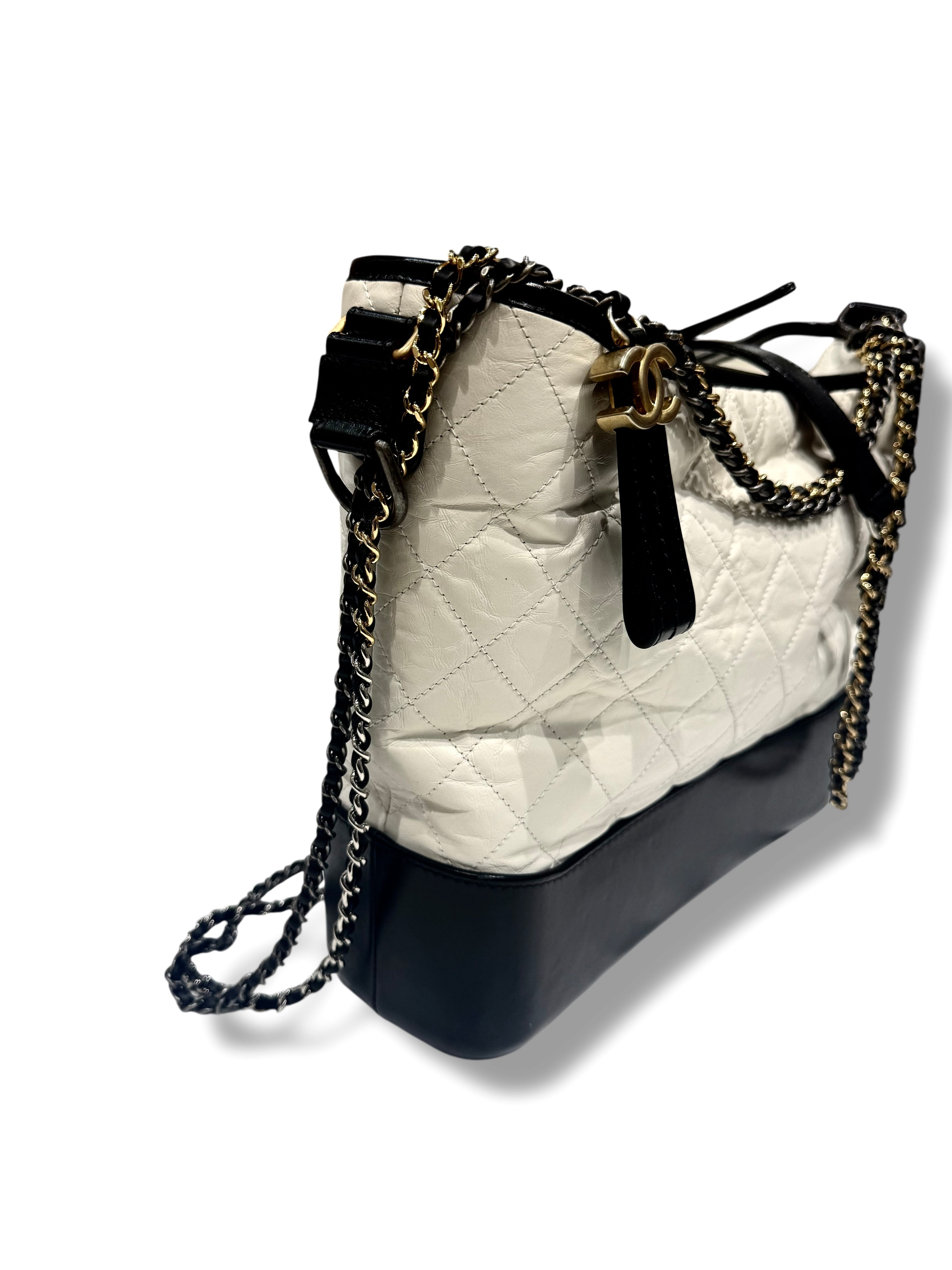 Chanel - Sac Gabrielle Noir &amp; Blanc GM