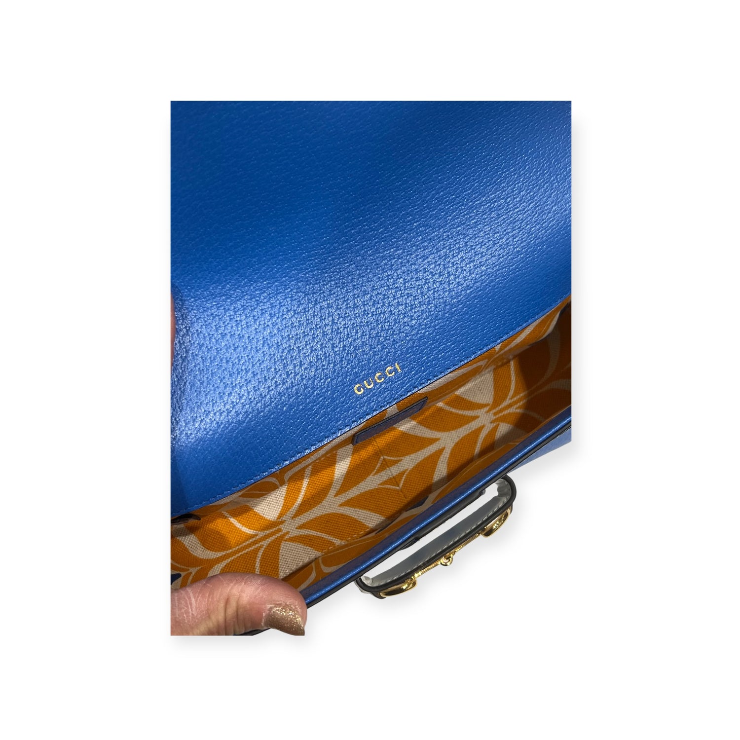 Gucci - sac adidas cuir bleu édition limitée