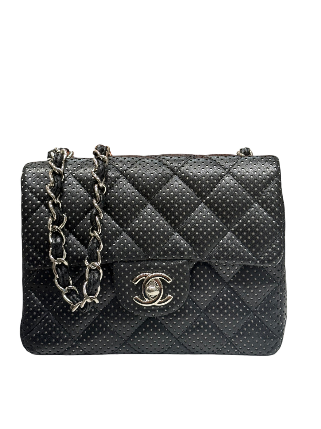 Chanel - Sac classique mini square perforé