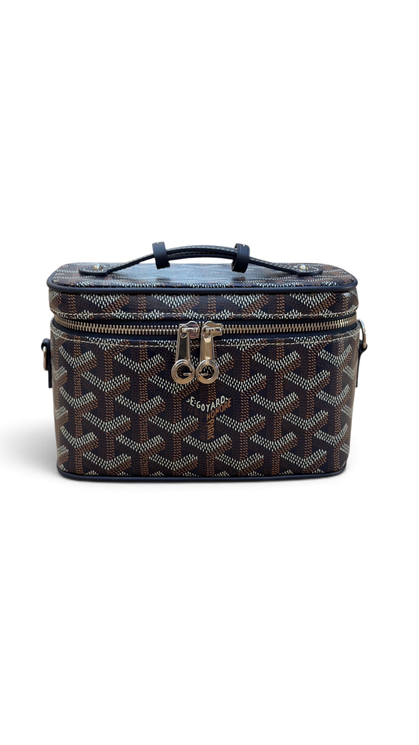 Goyard - Mini vanity toile jacquard bleu