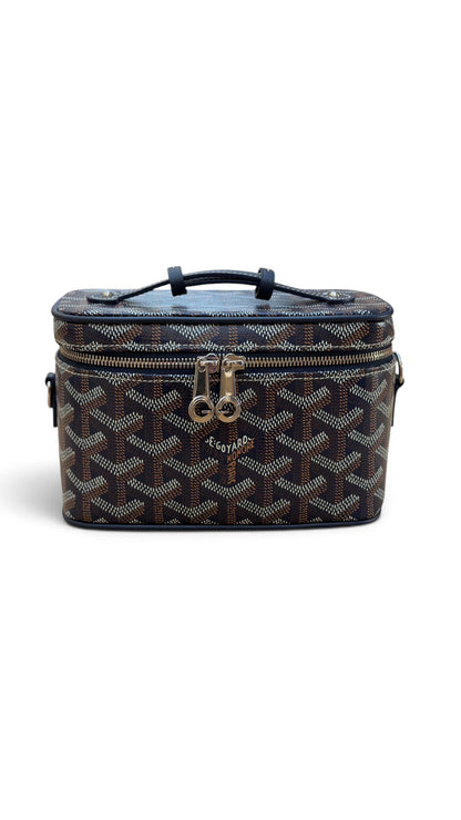 Goyard - Mini vanity toile jacquard bleu