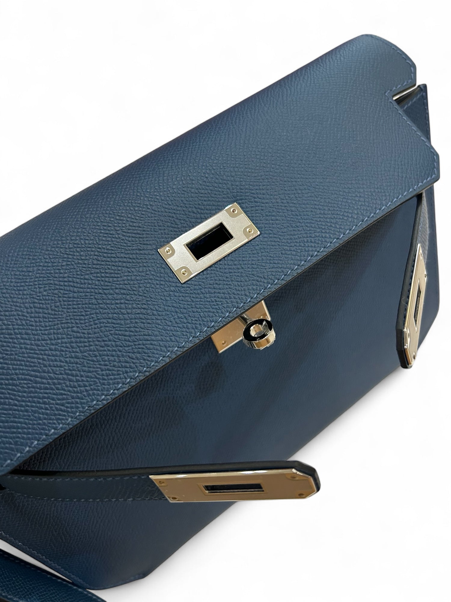 Hermès - Sac Kelly Dépêches 25 Deep Blue