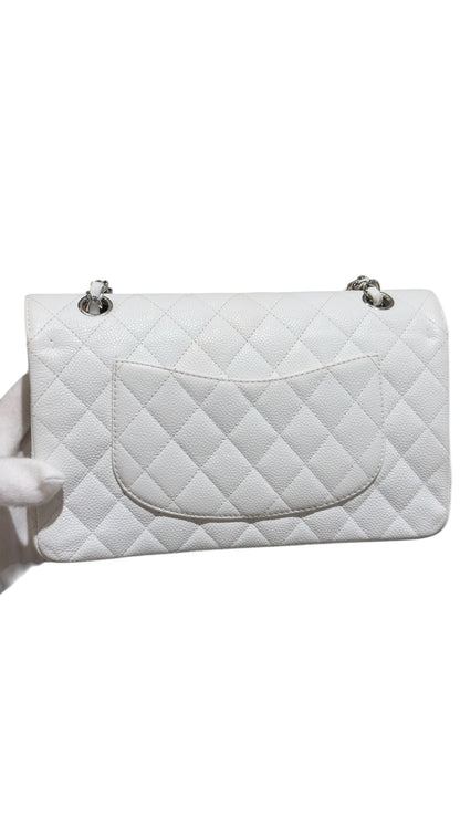 Chanel - Sac Timeless Moyen blanc caviar