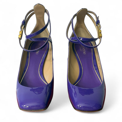 Valentino - Ballerines cuir vernis T.39