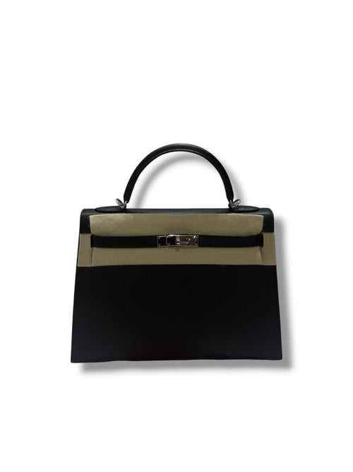 Hermès - Sac Kelly II sellier 32 epsom Noir