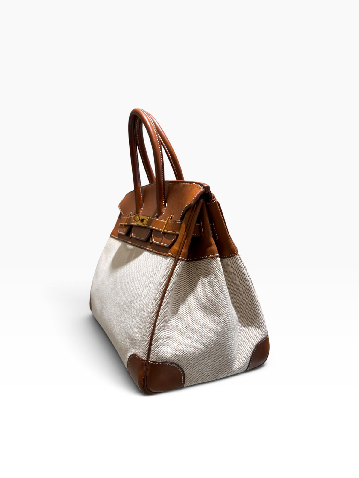 Hermès - Birkin 35 aus Segeltuch und Barénia-Leder