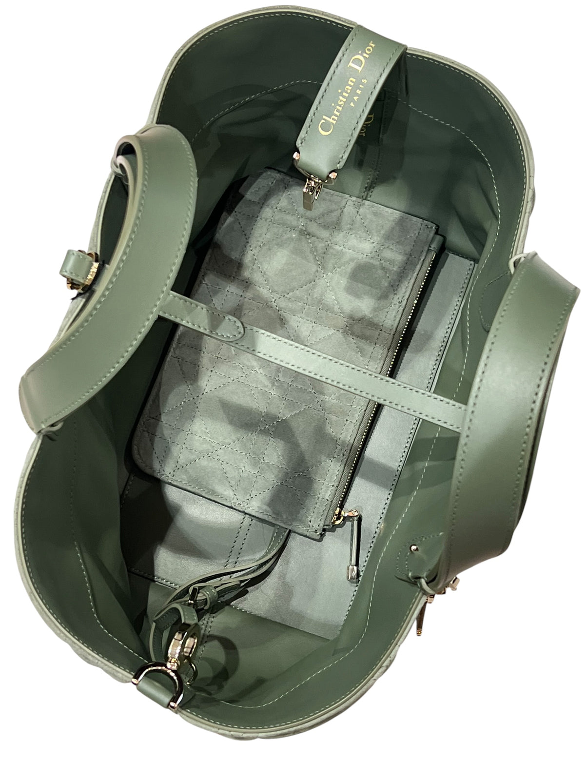 Dior - Dior Toujours bag in green suede