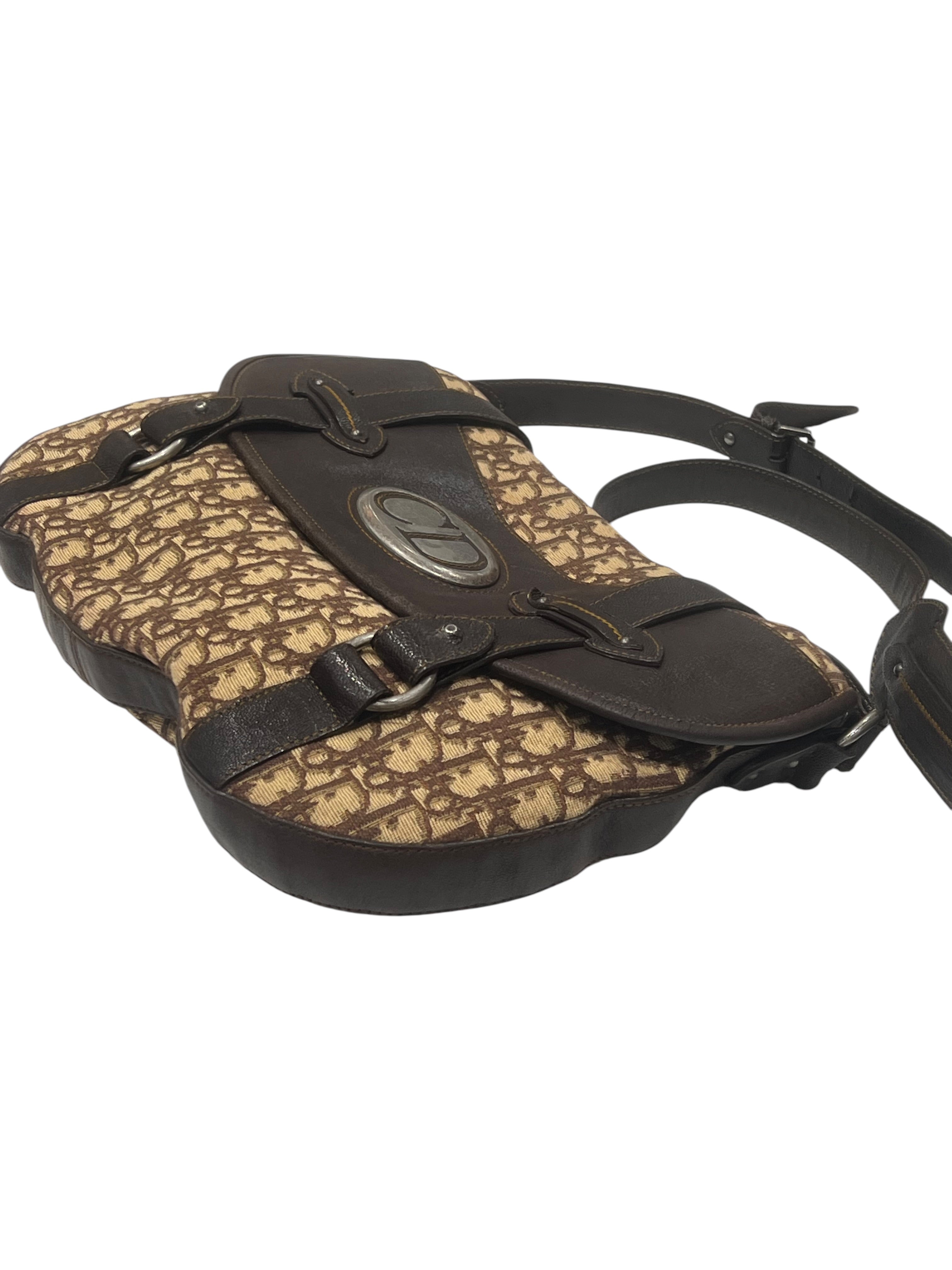 Christian Dior - besace trotter toile oblique