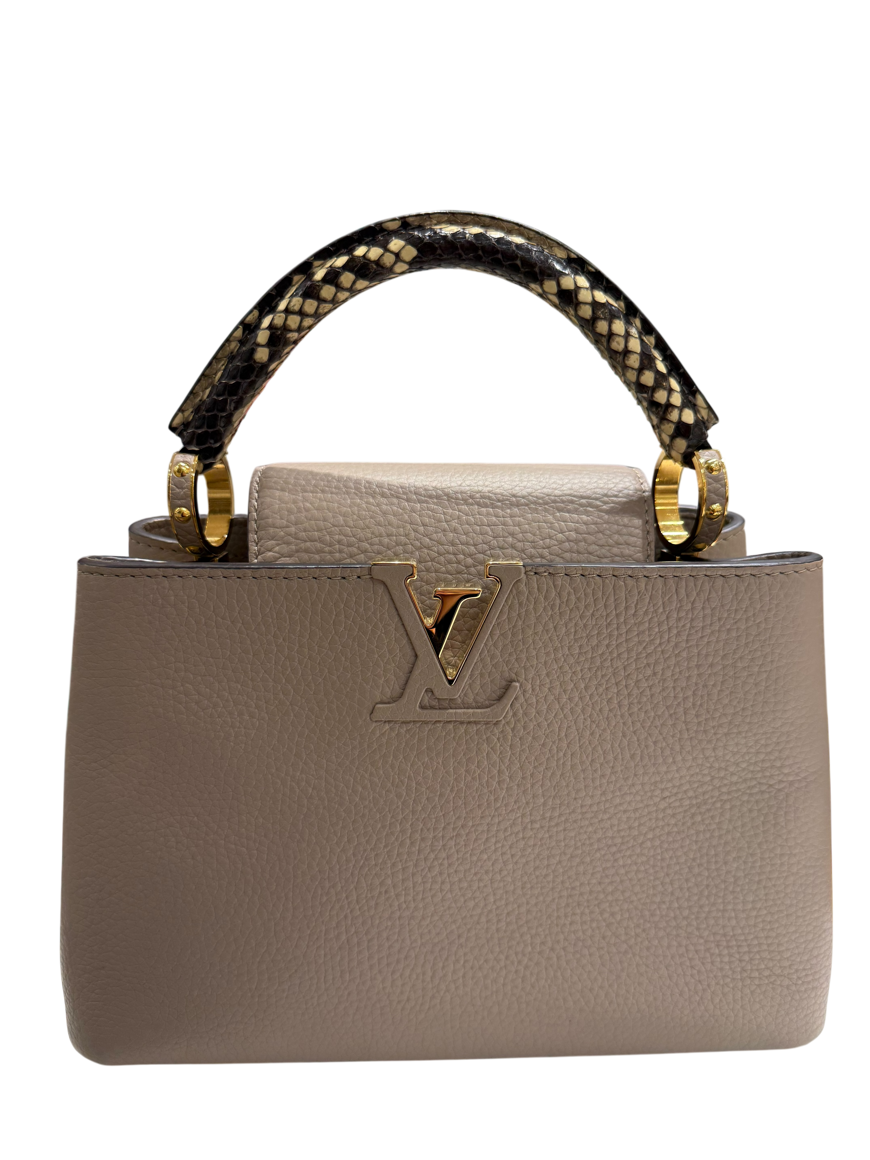 Louis Vuitton - Sac Capucines Bb Python Et Cuir | Les Folies d&