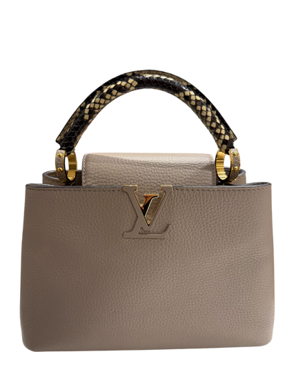 Louis Vuitton - Sac Capucines Bb Python Et Cuir | Les Folies d&