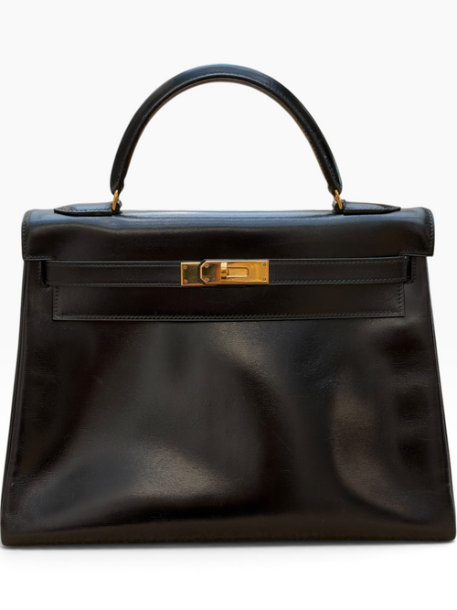 Hermès - Sac Kelly 32 vintage box retourner