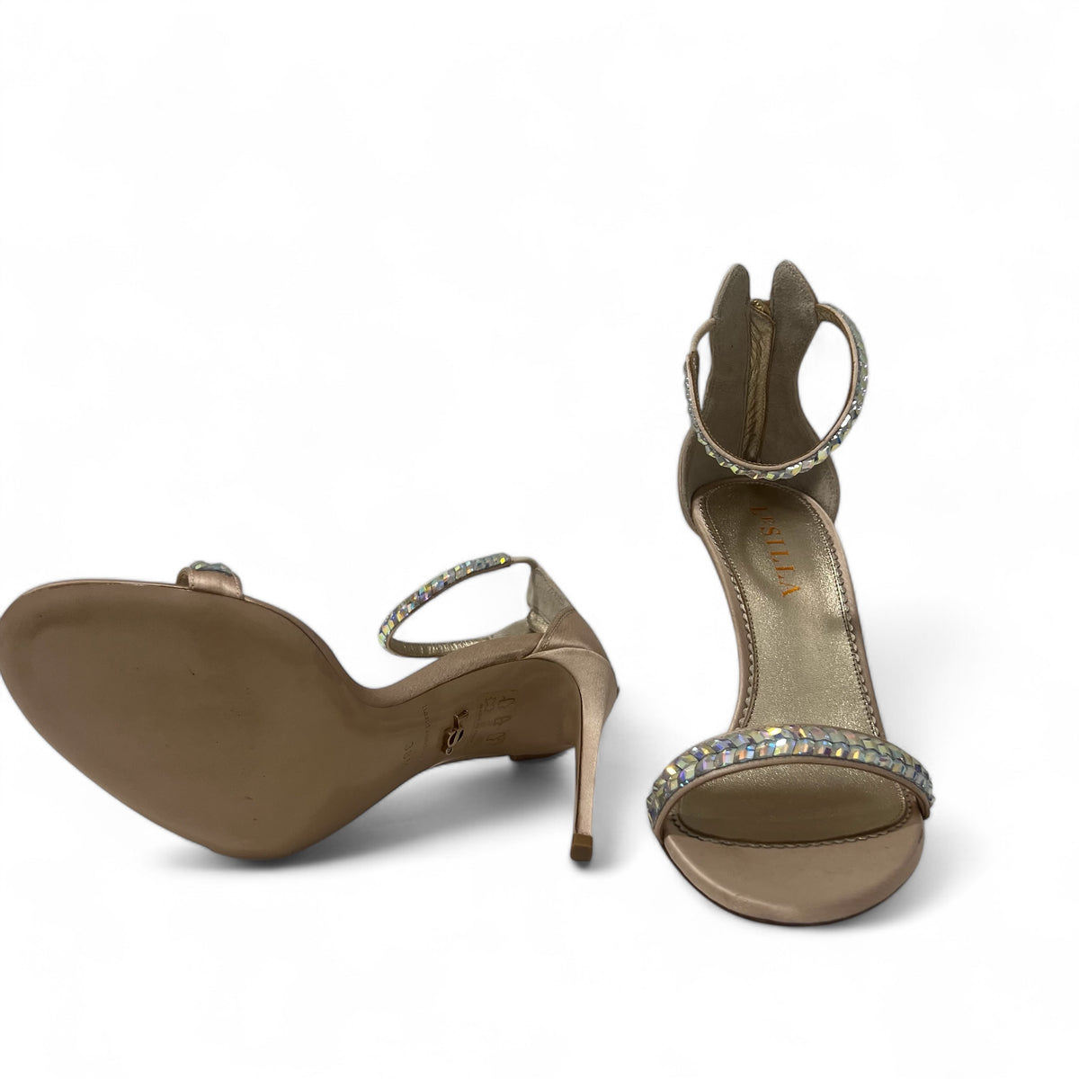 Le Silla - Offene Pumps mit Strasssteinbesatz