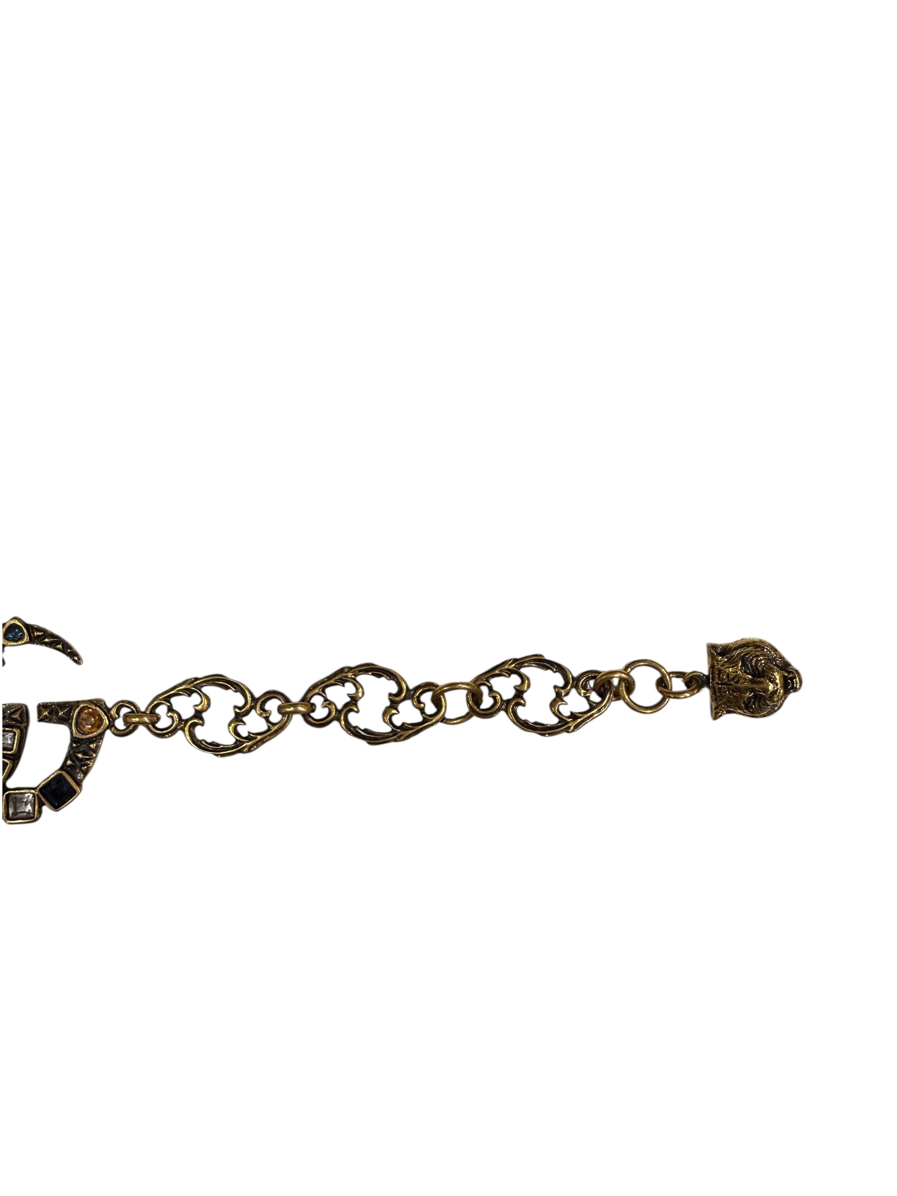 Gucci Bracelet Double G Pierres Multicolores | Les Folies d’Eugénie