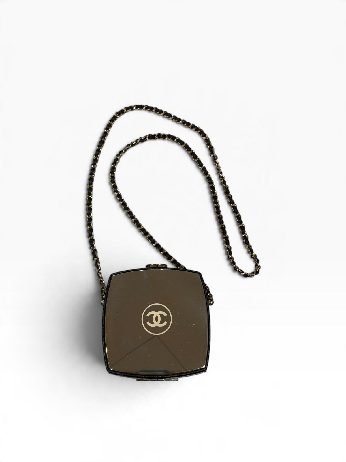 Chanel - Sac Minaudière boite maquillage cuir noir