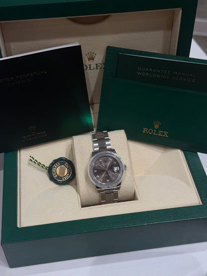 Rolex - Montre Datejust 31 mm diamants et Oyster