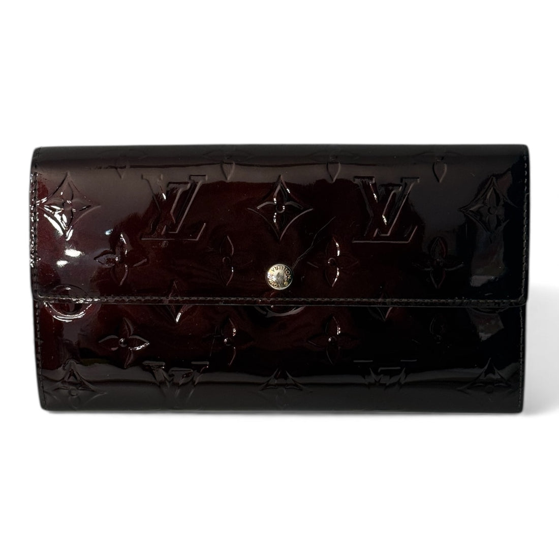 Louis Vuitton - Porte monnaie cuir vernis monogramme
