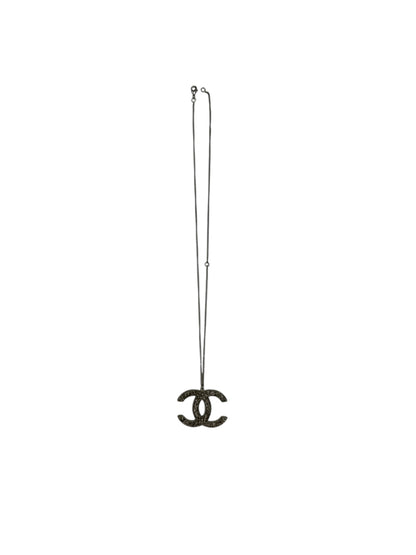 Chanel - Collier maxi CC argenté