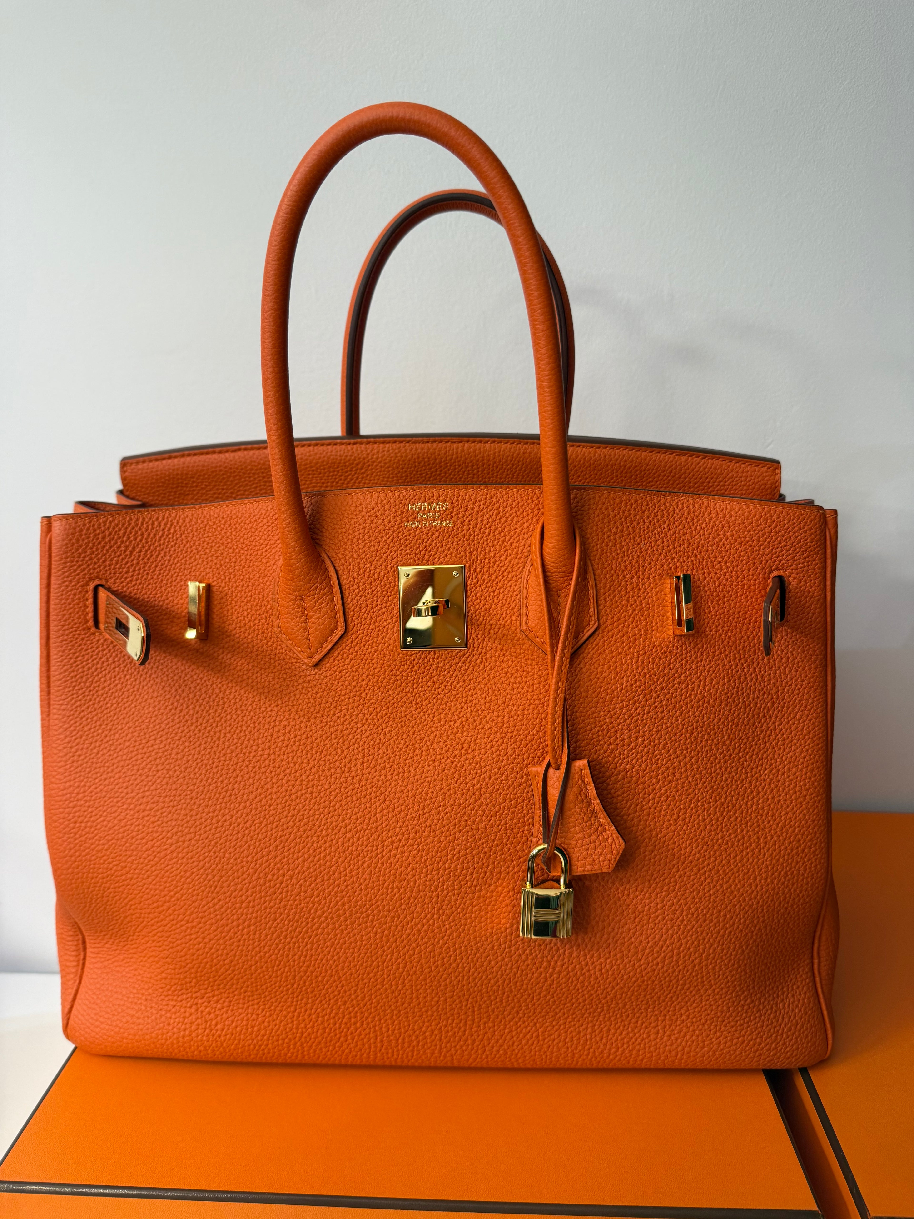 Hermès - Sac Birkin 35 Orange