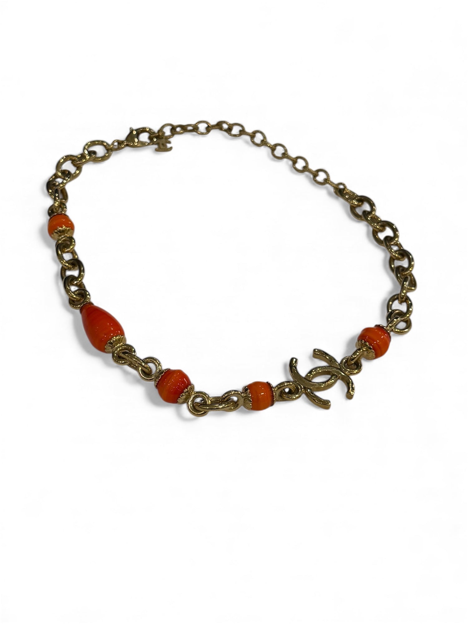 Chanel - Collier Choker orange