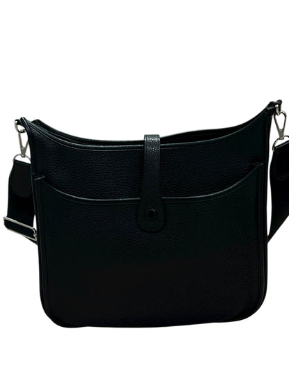 Hermès - sac Evelyne PM 29cm cuir clémence noir