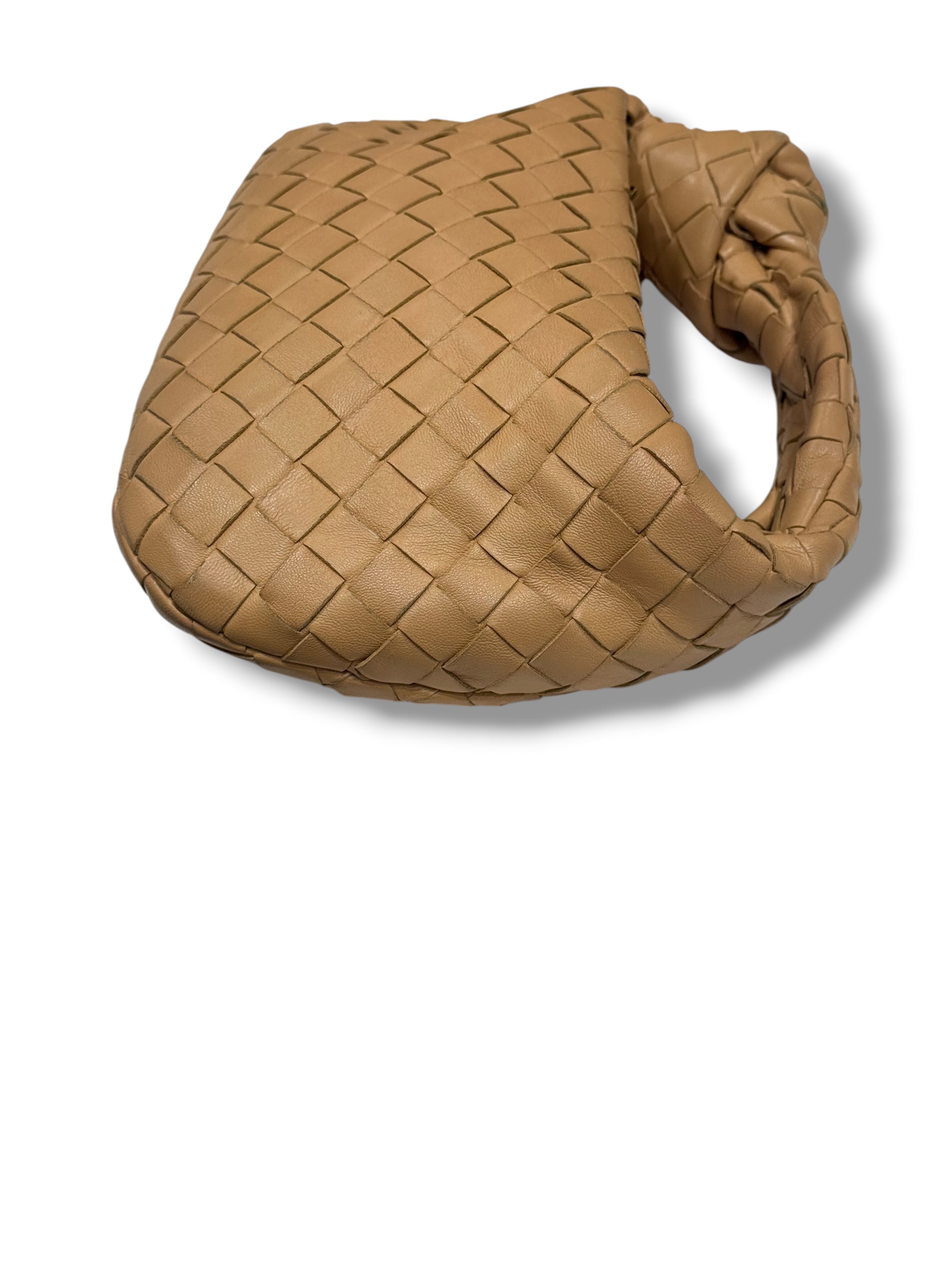 Bottega Veneta - Sac à main mini Jodie beige