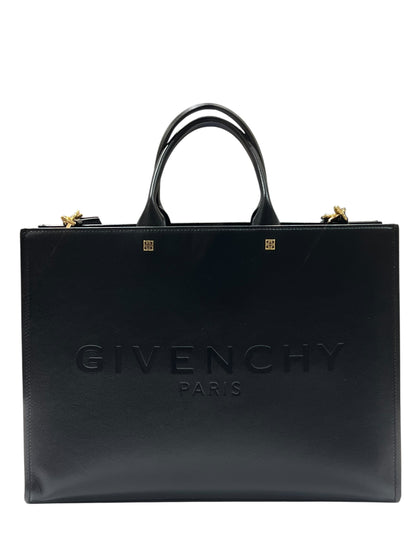 Givenchy - sac tote bag cuir noir