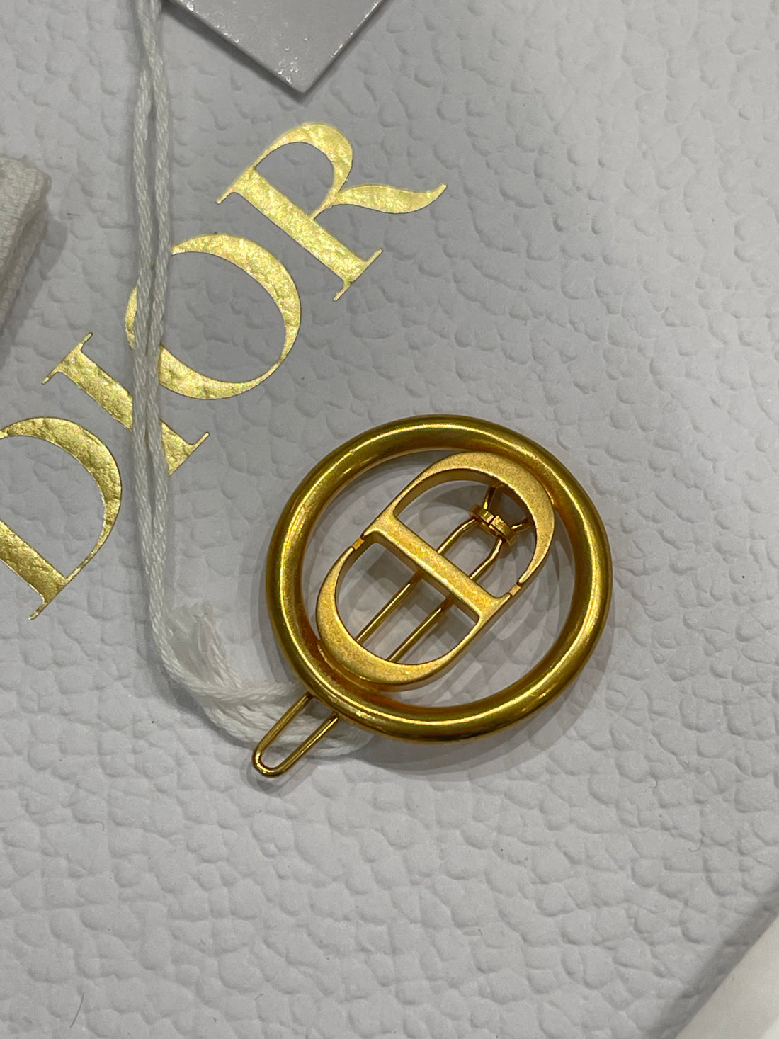 Dior - Barrette à Cheveux CD gold