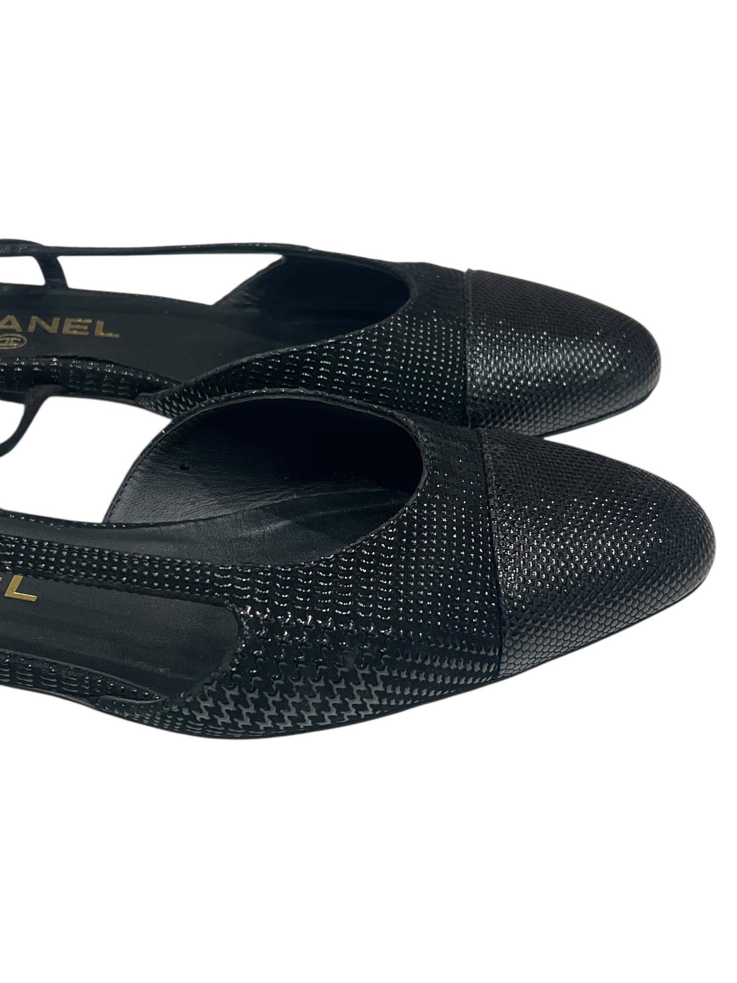 Chanel - Slingback noire édition limitée T37