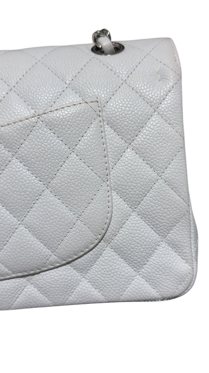 Chanel - Sac Timeless Moyen blanc caviar