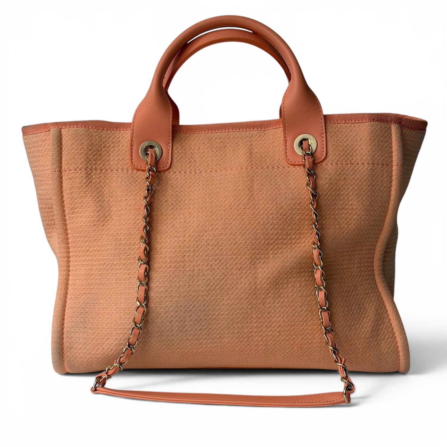 Chanel - Sac cabas Deauville saumon