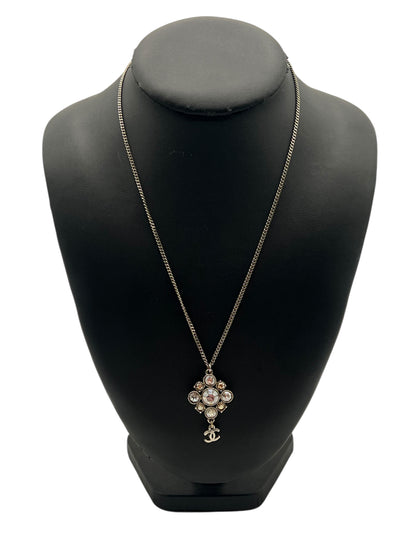 Chanel - collier pendentif strass