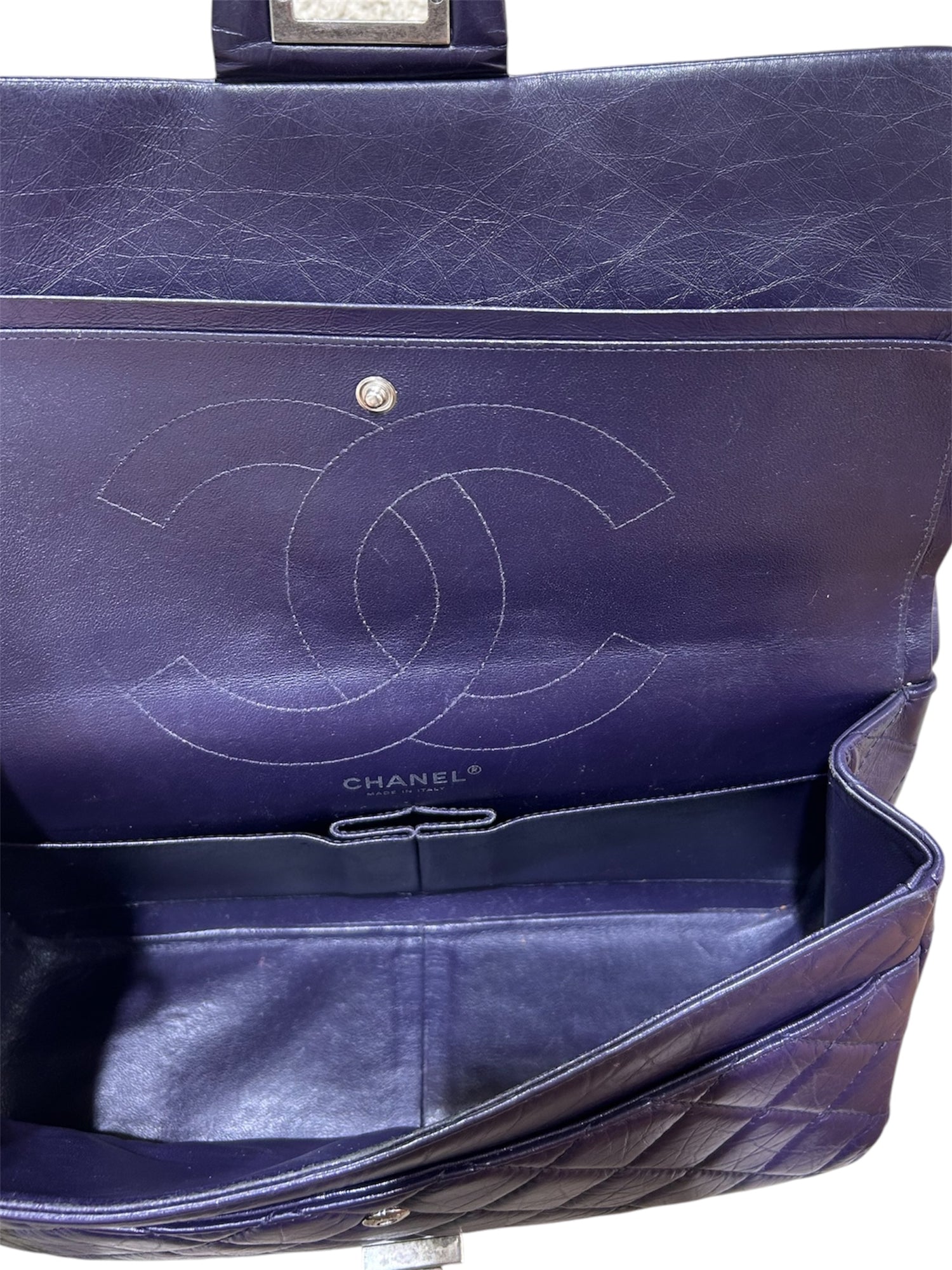 Chanel - Sac 2.55 Maxi violet