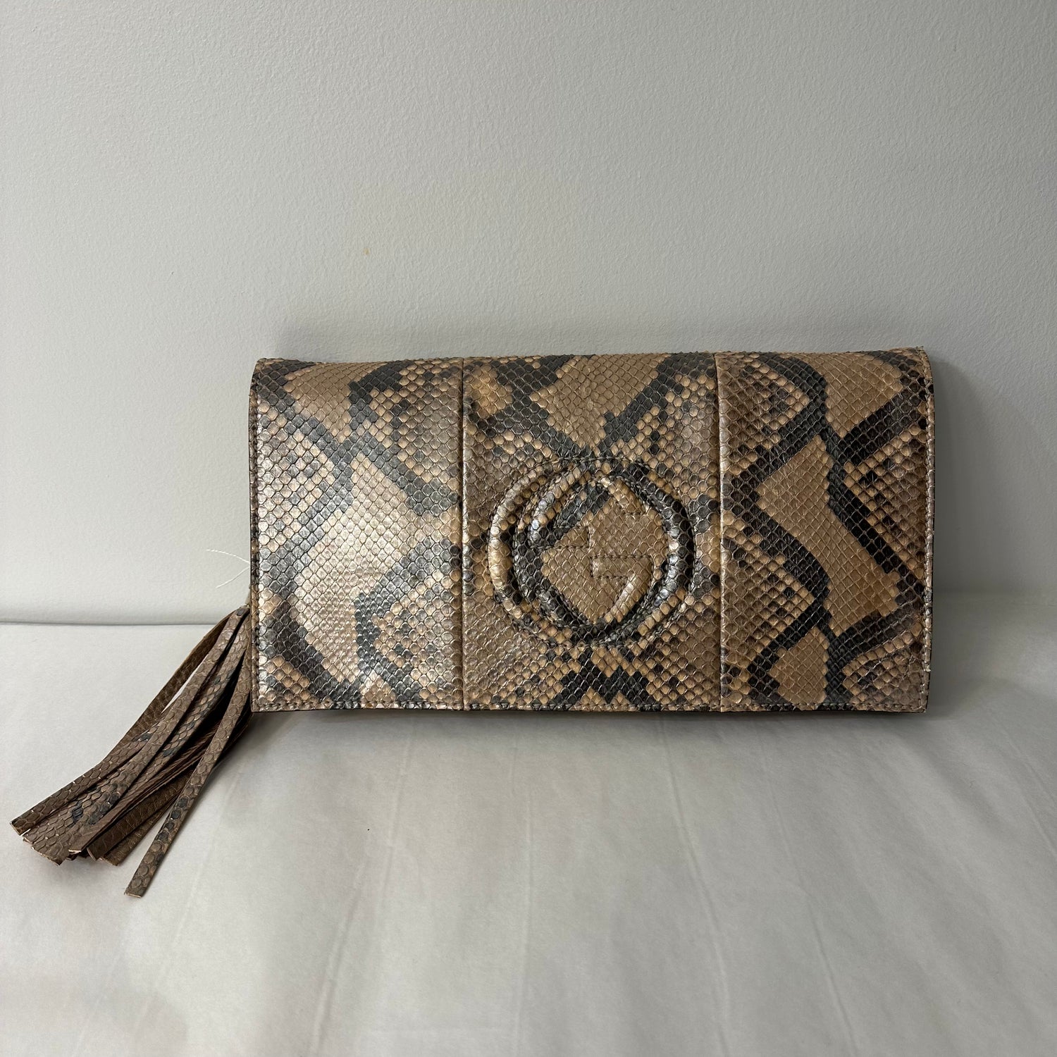 Gucci Python Clutch