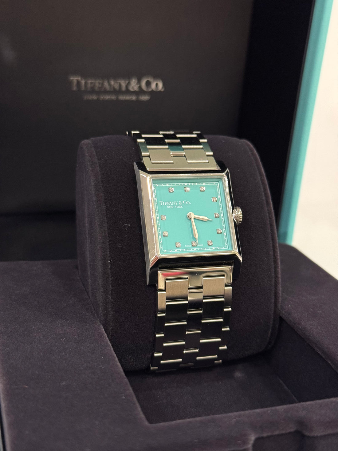 Tiffany - Montre Union Square index diamants