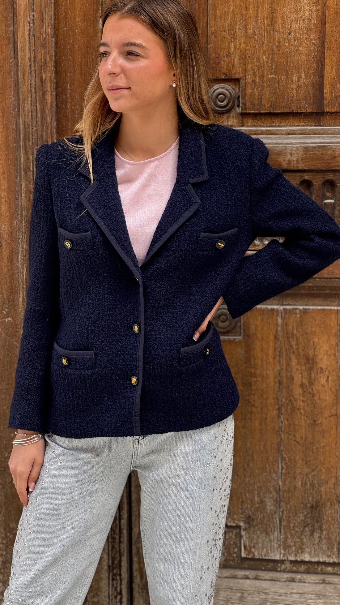 Chanel - Veste en tweed T.40