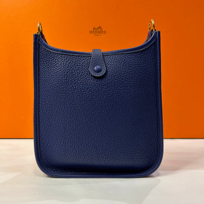 Hermès - Mini Evelyne 16 Sapphire Blue